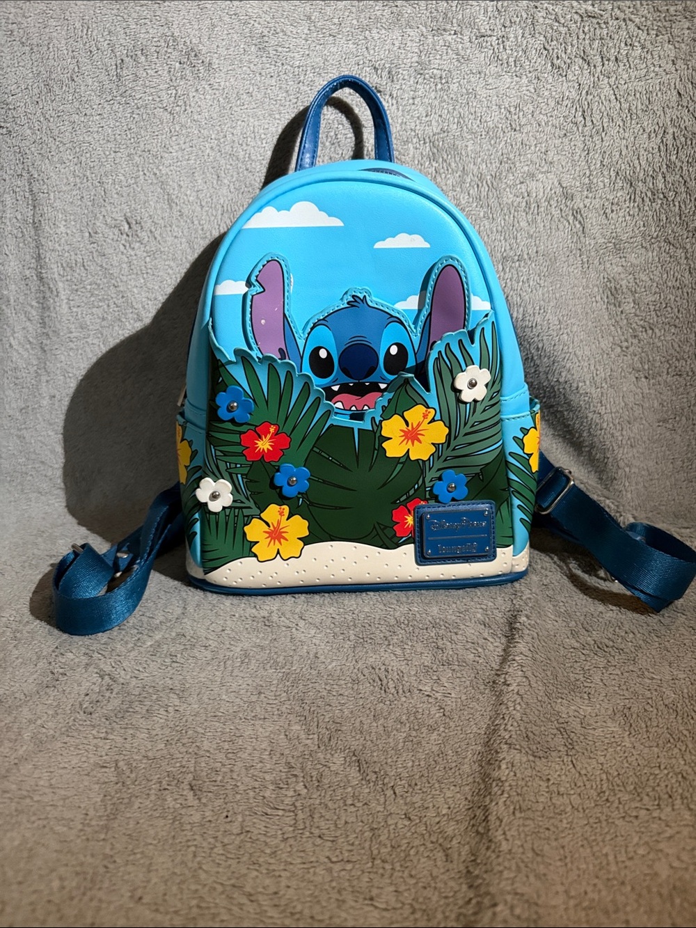 Loungefly Blue Stitch Mini Backpack